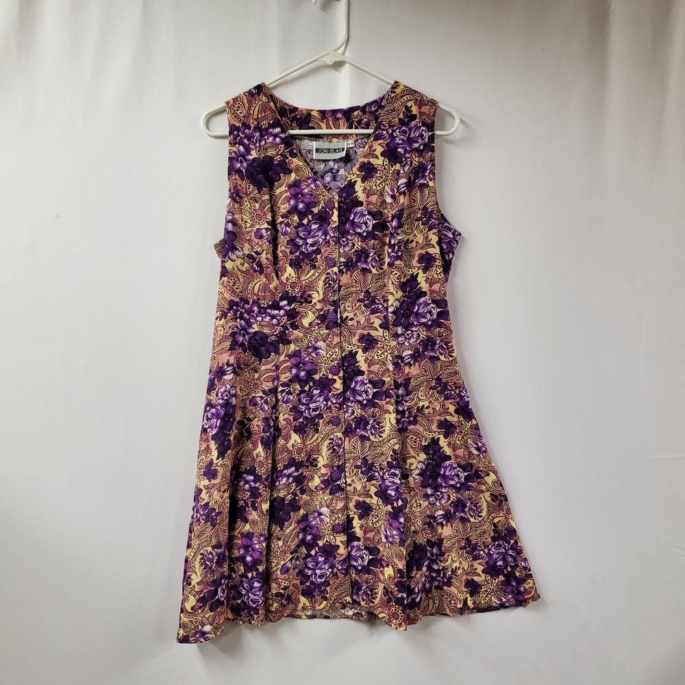 Joni Blair Dress Jrs 13/14 90s Floral Grunge Fairy Forest Laceup‎ Mini Whimsy
